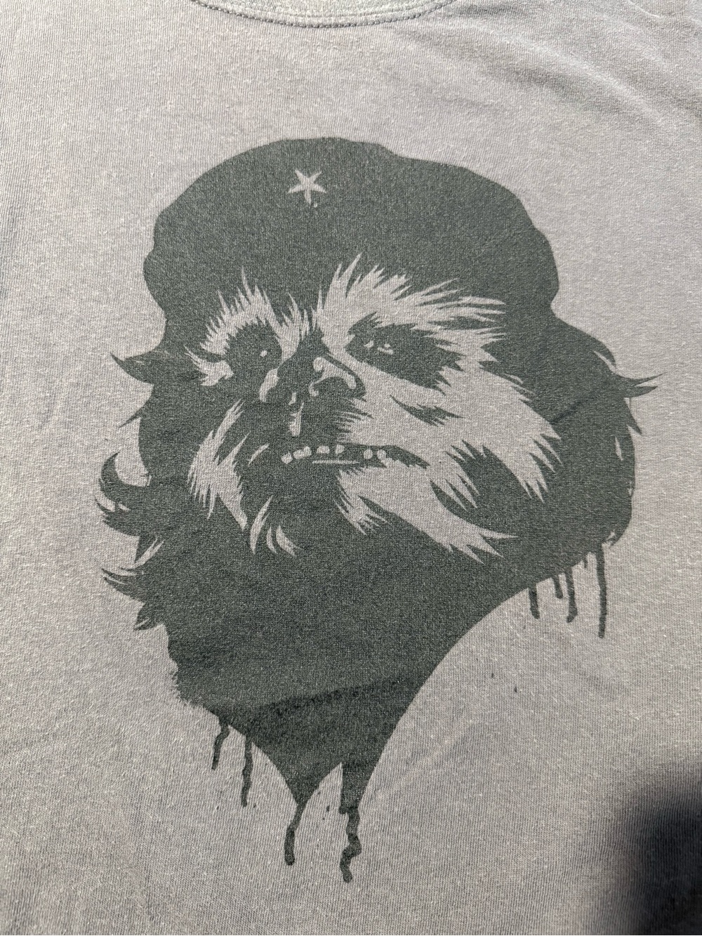 Grey Chewbacca Crew Tee 2XL